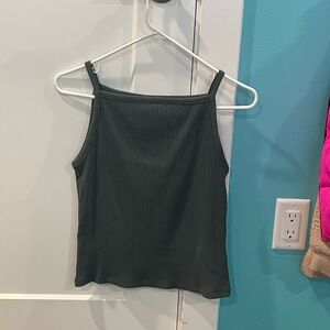 Green tank-top